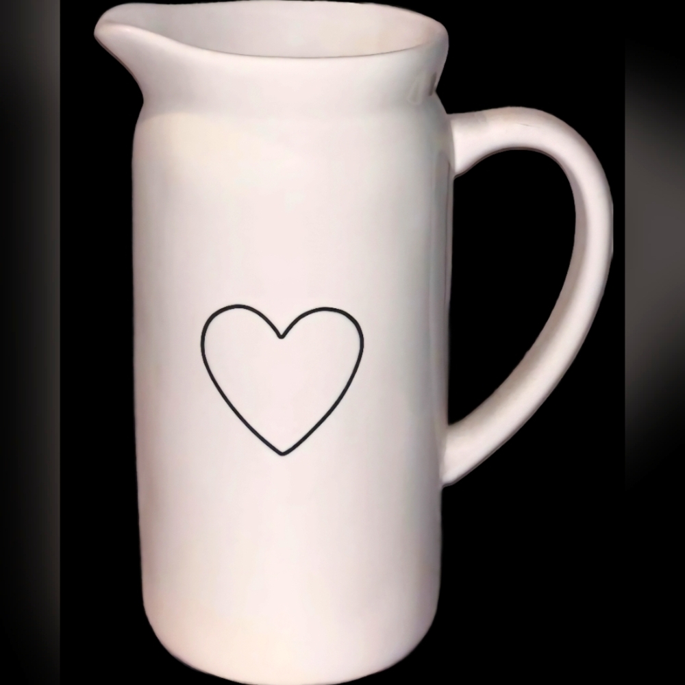 VHTF Rae Dunn Heart Pitcher NWOT